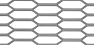 Hexagonal mesh expanded metal